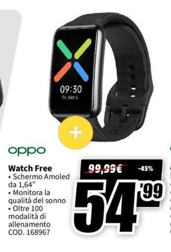 MediaWorld oppo Watch Free offerta