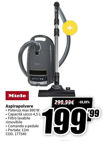 MediaWorld Miele Aspirapolvere offerta