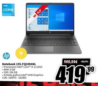 hp Notebook 15S-FQ2094NL