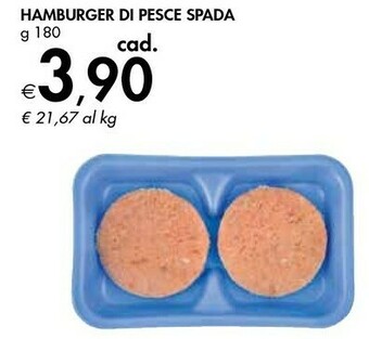 Bennet Hamburger Di Pesce Spada offerta