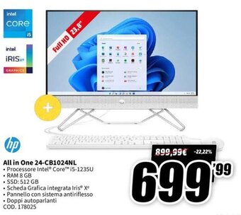MediaWorld hp All In One 24-CB1024NL offerta