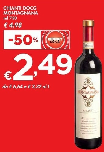 Bennet Montagnana Chianti DOCG offerta
