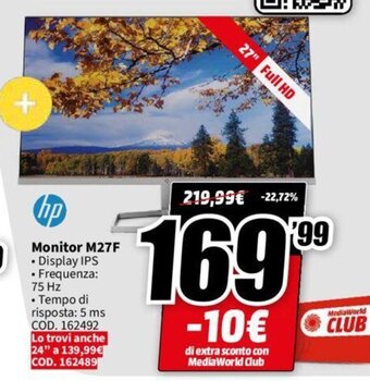 hp Monitor M27F