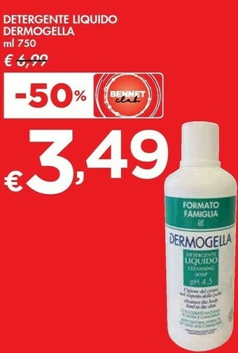 Bennet Dermogella Detergente Liquido offerta