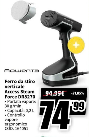 Rowenta Ferro da stiro verticale Access Steam Force DR8270