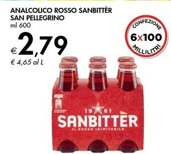 Bennet San Pellegrino Analcolico Rosso Sanbittèr offerta
