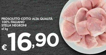 Bennet Negroni Prosciutto Cotto Alta Qualità 100% Italiano Stella offerta