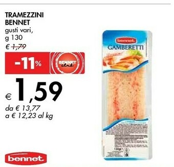 Bennet Tramezzini offerta