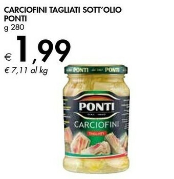 Bennet Ponti Carciofini sott'olio offerta