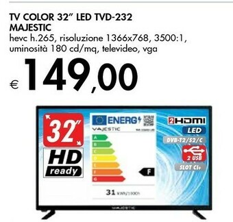 Bennet Majestic Tv led 32 offerta