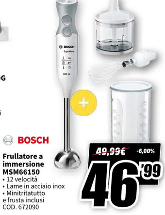 Bosch Frullatore a immersione MSM66150