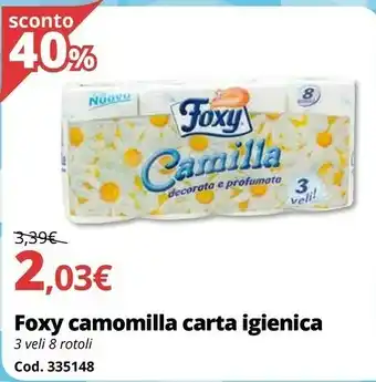 Brico Io Foxy Camilla Carta Igienica offerta