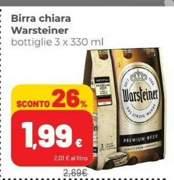 Coop Warsteiner Birra Chiara 330ml offerta