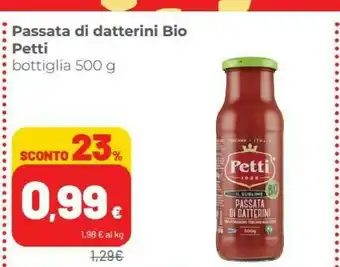 Coop Petti - Il Sublime Passata Di Datterini Bio Pomodoro 100% Toscano 500 G(ml) offerta