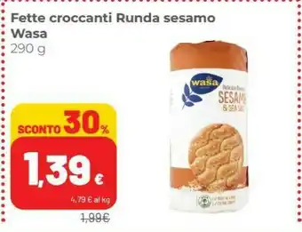 Coop Wasa Fette Croccanti Runda Sesamo 290 G offerta
