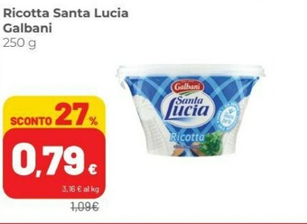 Coop Galbani Ricotta Santa Lucia 250 G(ml) offerta