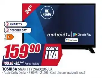 Trony Toshiba Smart TV 24WA2063DA offerta