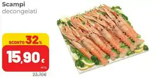 Coop Scampi Decongelati offerta