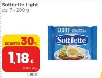 Coop Mondelez Sottilette Le Originali Light 200 G(ml) offerta