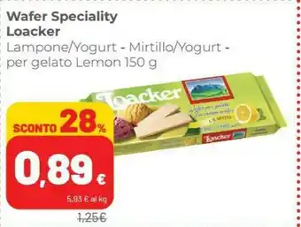Coop Loacker Wafer Per Gelato Lemon offerta