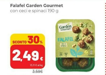 Coop Garden Gourmet - Falafel Con Ceci E Spinaci 190 G(ml) offerta