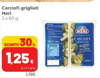 Coop Neri Carciofi Grigliati offerta