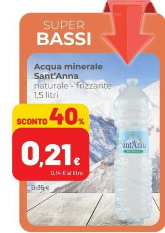 Coop Sant'anna Acqua Minerale Naturale 1500 G(ml) offerta