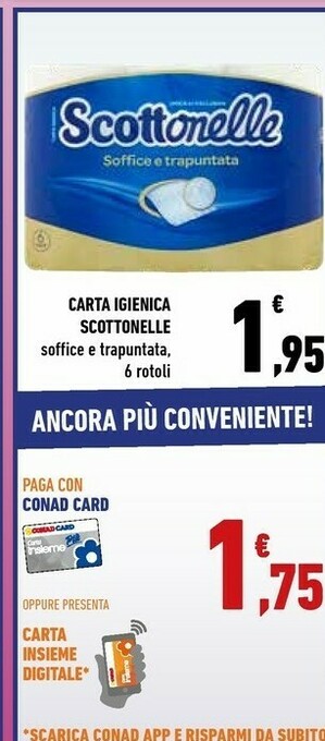 Conad City Scottonelle Carta Igienica offerta