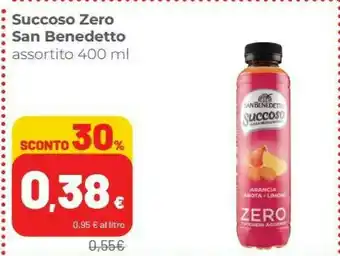 Coop San Benedetto Succoso Frutti Rossi Uva Rossa, Lampone, Fragola, Sambuco Zero 400 G(ml) offerta