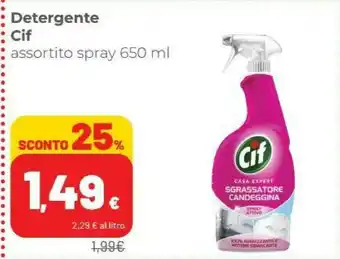 Coop Cif Detergente offerta
