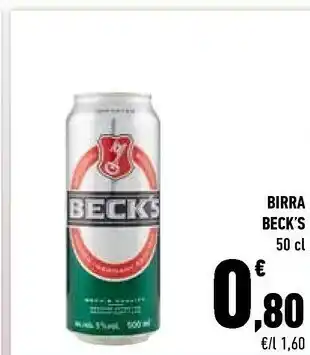 Conad City Becks Beck's - Birra 500 G(ml) offerta