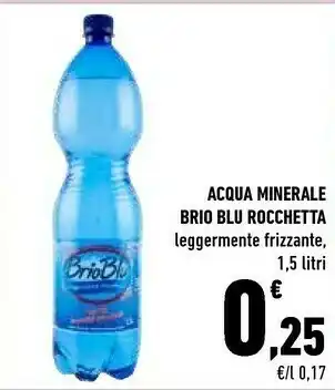 Rocchetta Acqua Minerale Naturale Leggermente Frizzante Brio Blu 1500 G(ml)