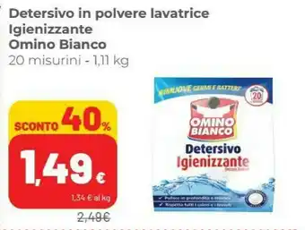 Coop Omino Bianco Detersivo In Polvere Lavatrice offerta