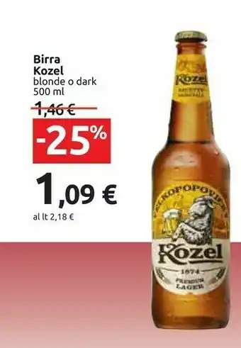 Carrefour Kozel Birra Blonde 500 Ml offerta