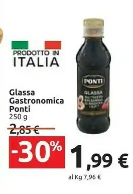Carrefour Ponti Glassa Gastronomica All'Aceto Balsamico Di Modena 250 G(ml) offerta