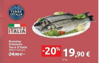 Carrefour Terre d'Italia Branzino Orbetello offerta