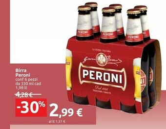 Carrefour Peroni Birra 330 G(ml) offerta