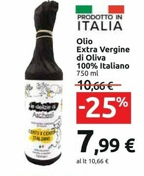 Carrefour Olio Extra Vergine Di Oliva 100% Italiano offerta