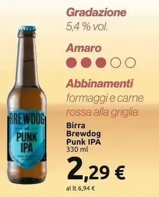 Carrefour Brewdog Punk Ipa Birra 330 Ml offerta