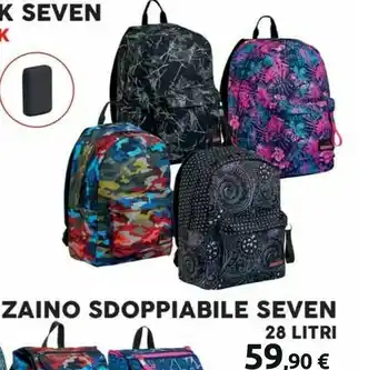Carrefour Seven Zaino Sdoppiabile offerta