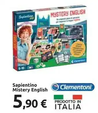 Carrefour Clementoni Sapientino Mistery English offerta