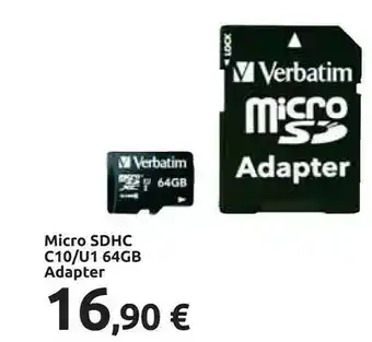 Verbatim MicroSDHC Tablet U1 Con Lettore USB 64 GB