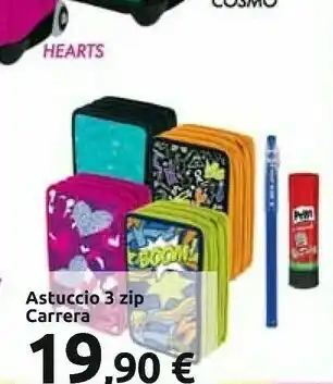 Carrefour Carrera Astucchio 3 Zip offerta