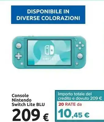 Carrefour Nintendo Switch Lite (Coral) Console Da Gioco Portatile offerta