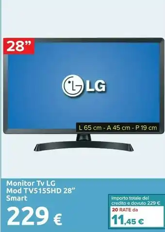 Carrefour LG Monitor Tv Tv515shd 28'' offerta