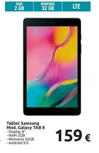 Carrefour Samsung Galaxy Tab A (2019) A (32GB) LTE 4G 25,6 Cm (10.1") 2 GB Wi-Fi 5 (802.11ac) Argento offerta