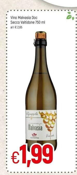 Famila Vino Malvasia DOC Secco Valtidone offerta