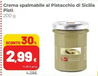 Coop Pistì Crema Spalmabile Al Pistacchio Di Sicilia offerta
