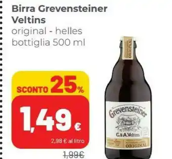 Coop Veltins Birra Grevensteiner offerta