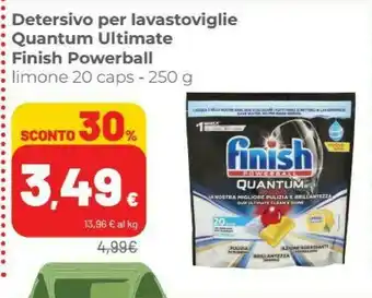Coop Finish Powerball Detersivo Per Lavastoviglie Cquantum Ultimate offerta